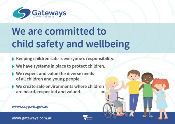 Child Safety and Wellbeing - Gateways Support Services Inc.